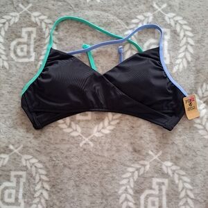 Pink bikini top (M) NWT